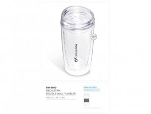 Geometrix Double Wall Tumbler- 420Ml
Code: DW-6800