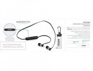 Crescendo Bluetooth Earbuds
Code: TECH-5002
