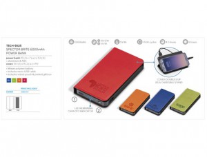 Spector Brite 6000mAh Power Bank
Code: TECH-5025